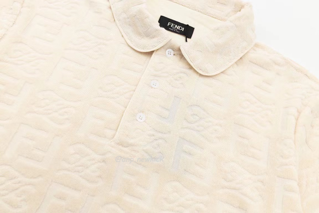 Fendi Reverse Collar Polo Shirt White Black Fw22 (11) - www.newkick.org Fendi Reverse Collar Polo Shirt White Black Fw22 (11) - www.newkick.org