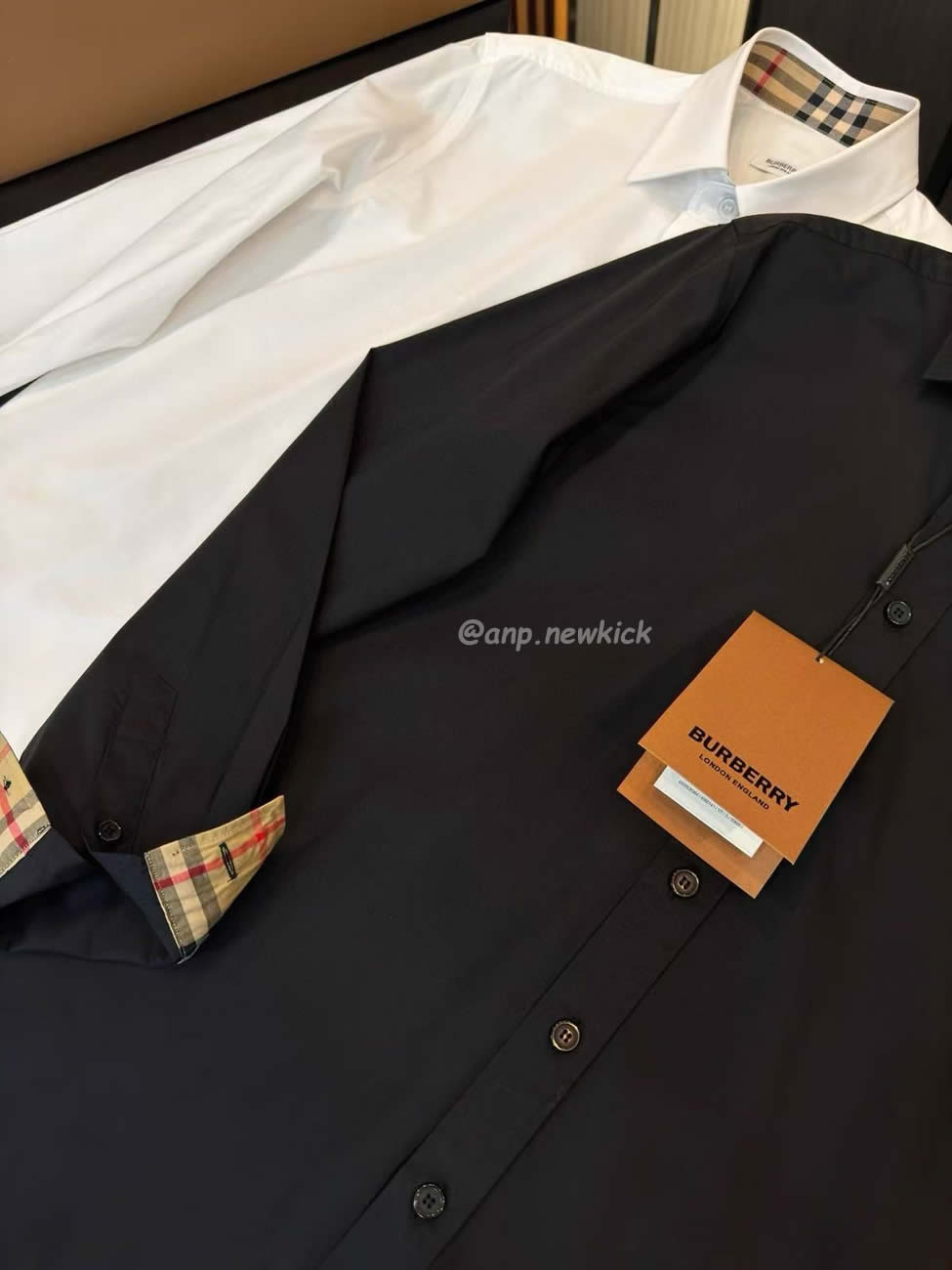 Burberry Slim Fit Monogram Motif Stretch Cotton Poplin Shirt Black White Fw21 80323081 (2) - www.newkick.org Burberry Slim Fit Monogram Motif Stretch Cotton Poplin Shirt Black White Fw21 80323081 (2) - www.newkick.org
