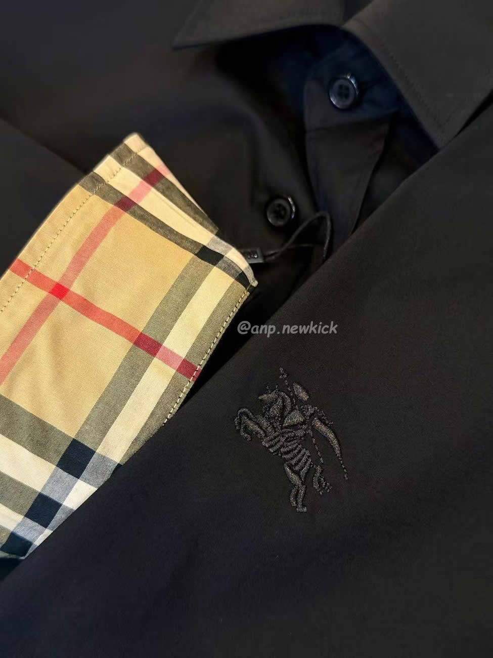Burberry Slim Fit Monogram Motif Stretch Cotton Poplin Shirt Black White Fw21 80323081 (4) - www.newkick.org Burberry Slim Fit Monogram Motif Stretch Cotton Poplin Shirt Black White Fw21 80323081 (4) - www.newkick.org