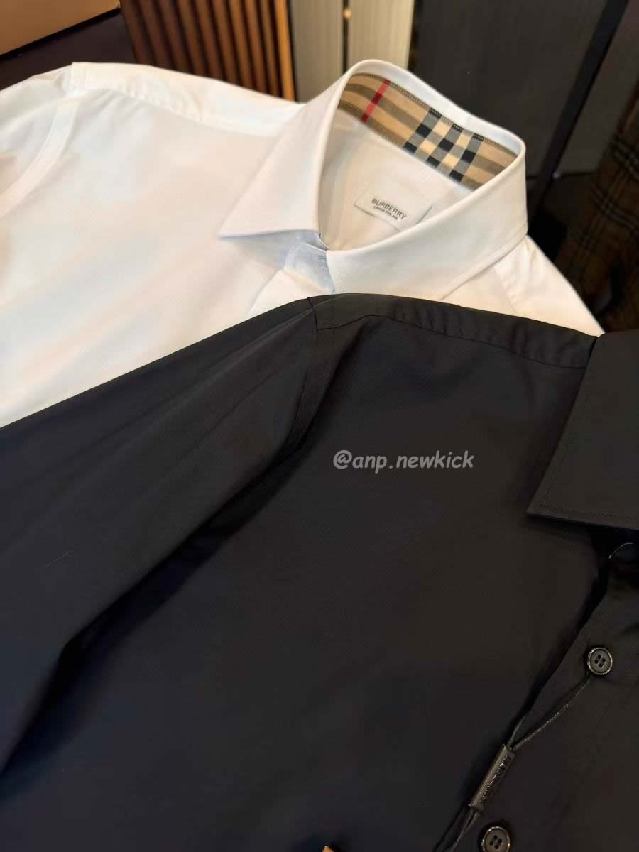 Burberry Slim Fit Monogram Motif Stretch Cotton Poplin Shirt Black White Fw21 80323081 (7) - www.newkick.org Burberry Slim Fit Monogram Motif Stretch Cotton Poplin Shirt Black White Fw21 80323081 (7) - www.newkick.org