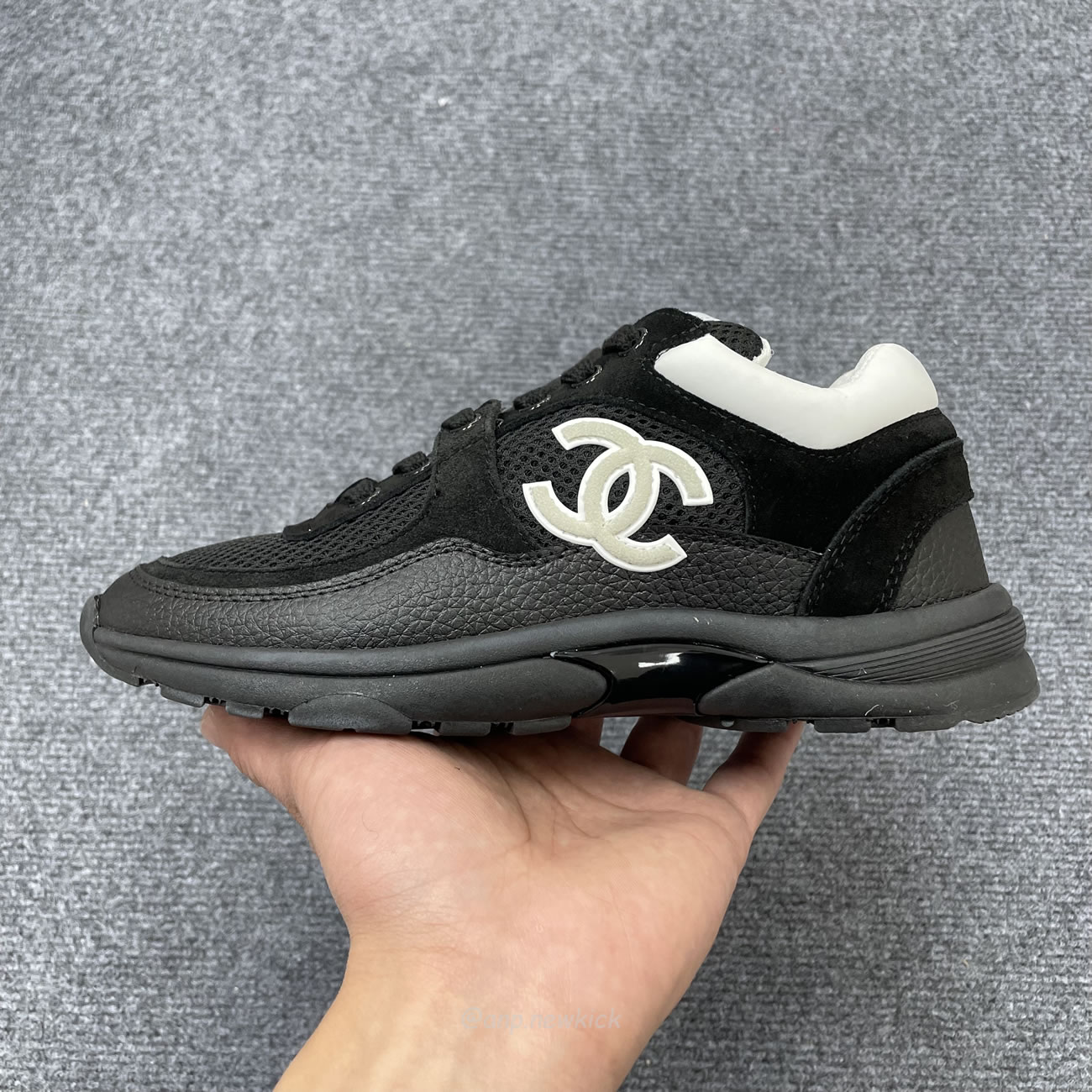 Chanel Low Top Trainer Black White G38299 Y55720 K3845 (10) - www.newkick.vip Chanel Low Top Trainer Black White G38299 Y55720 K3845 (10) - www.newkick.vip