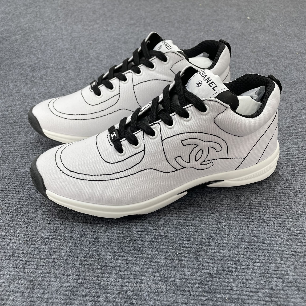 Chanel Low Top Trainer Black White G38299 Y55720 K3845 (3) - www.newkick.vip Chanel Low Top Trainer Black White G38299 Y55720 K3845 (3) - www.newkick.vip
