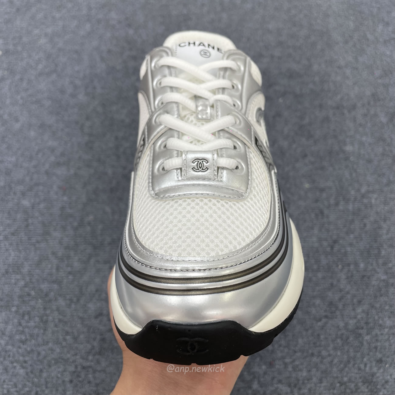 Chanel Cc Runner Silver Laminate G39792 Y56368 K5451 (5) - www.newkick.org Chanel Cc Runner Silver Laminate G39792 Y56368 K5451 (5) - www.newkick.org