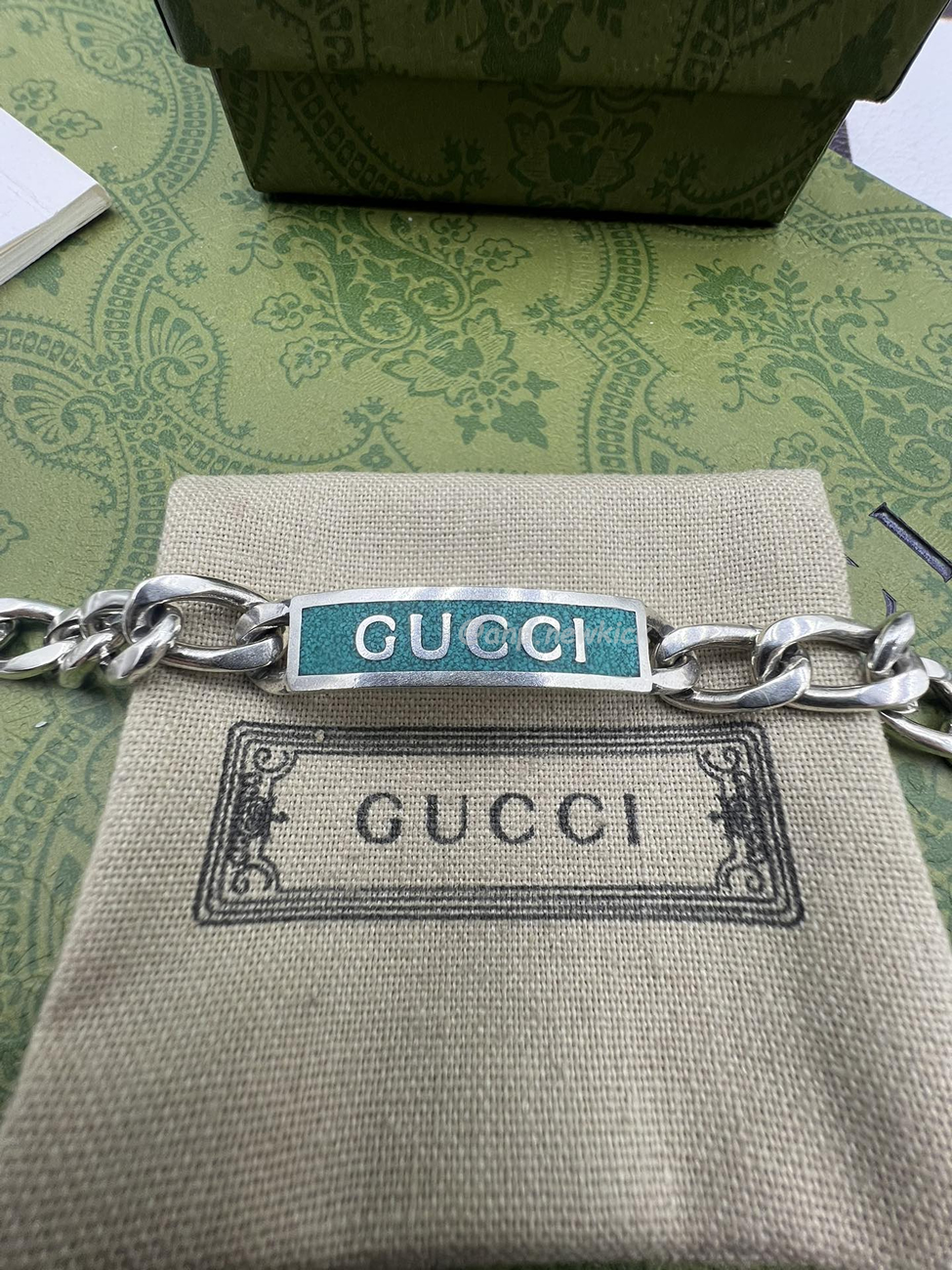 Gucci Enamel Logo Blue Silver Bracelet Guc169645 (3) - www.newkick.org Gucci Enamel Logo Blue Silver Bracelet Guc169645 (3) - www.newkick.org