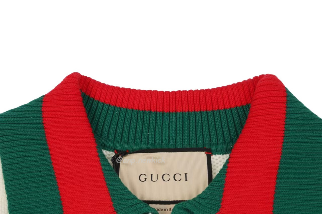 Gucci Logo Appliqued Striped Cotton Polo Shirt (7) - www.newkick.org Gucci Logo Appliqued Striped Cotton Polo Shirt (7) - www.newkick.org