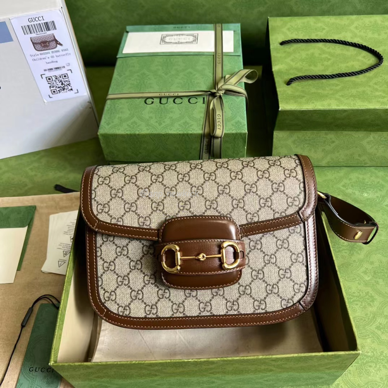 Gucci 1955 Horsebit Shoulder Bag Small Beigebrown (10) - www.newkick.vip Gucci 1955 Horsebit Shoulder Bag Small Beigebrown (10) - www.newkick.vip
