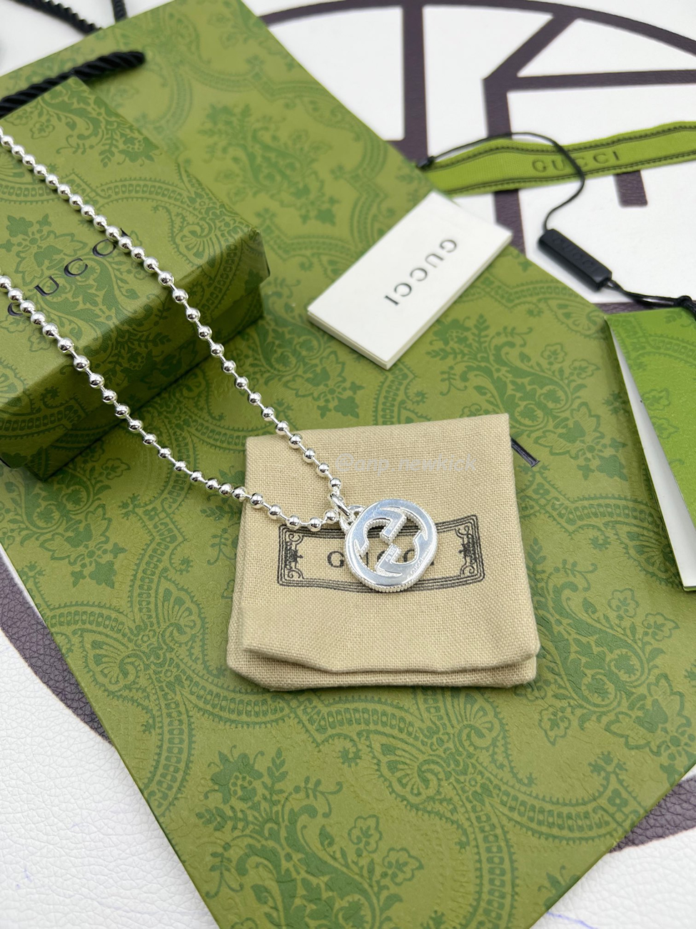 Gucci Interlocking Necklace Silver (1) - www.newkick.org Gucci Interlocking Necklace Silver (1) - www.newkick.org