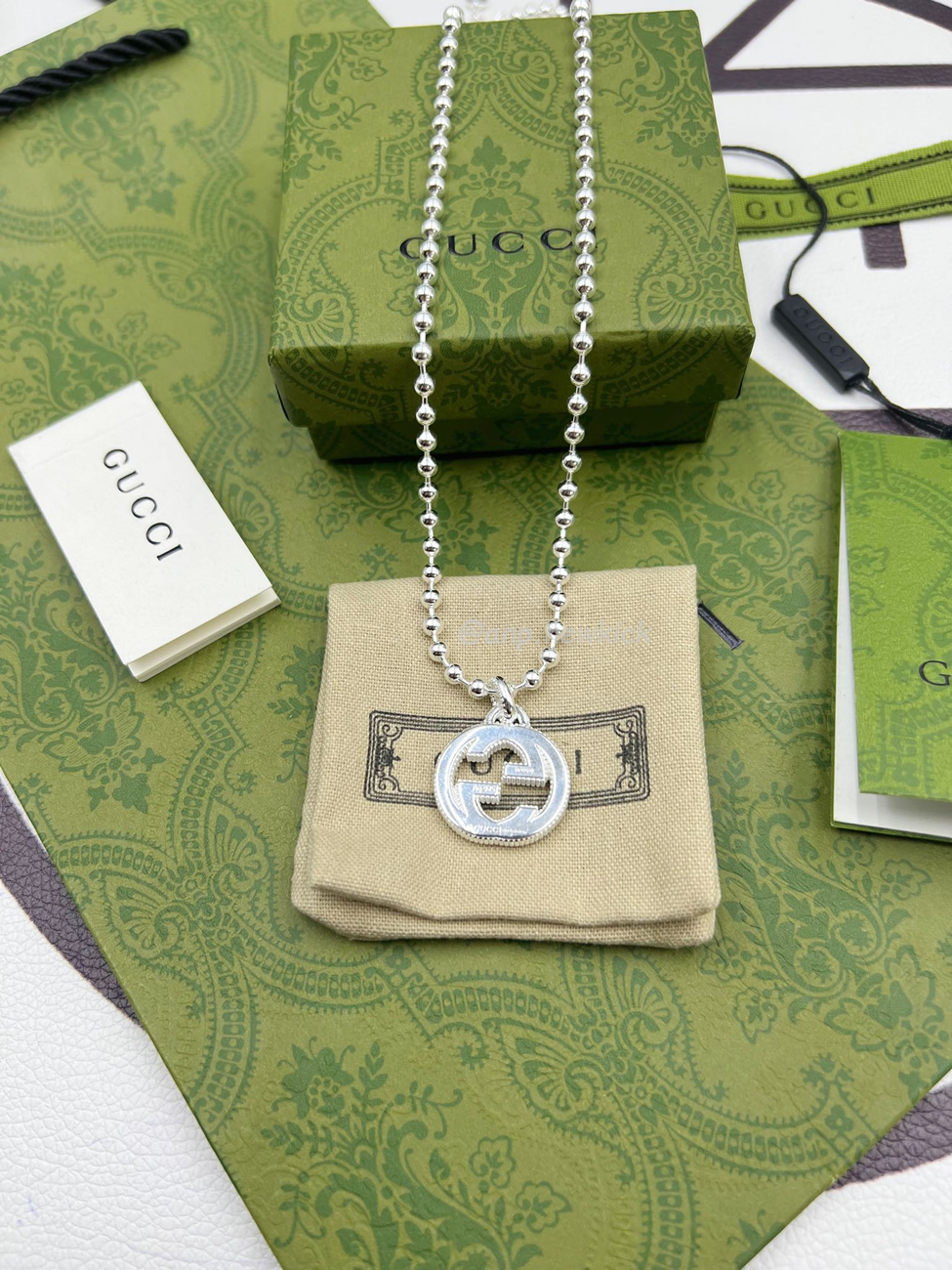 Gucci Interlocking Necklace Silver (2) - www.newkick.org Gucci Interlocking Necklace Silver (2) - www.newkick.org