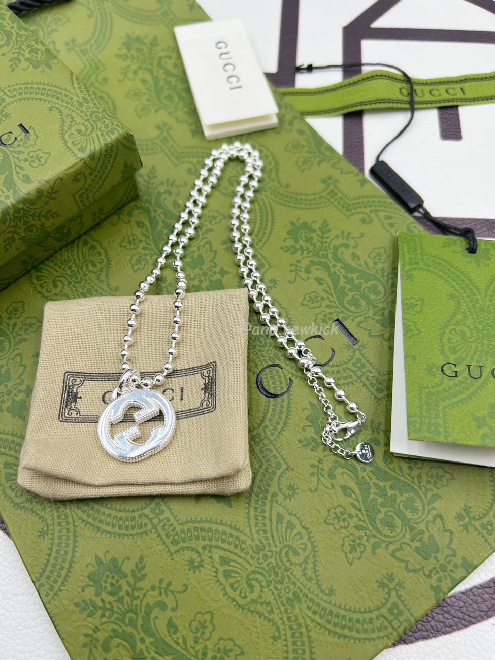 Gucci Interlocking Necklace Silver (5) - www.newkick.org Gucci Interlocking Necklace Silver (5) - www.newkick.org