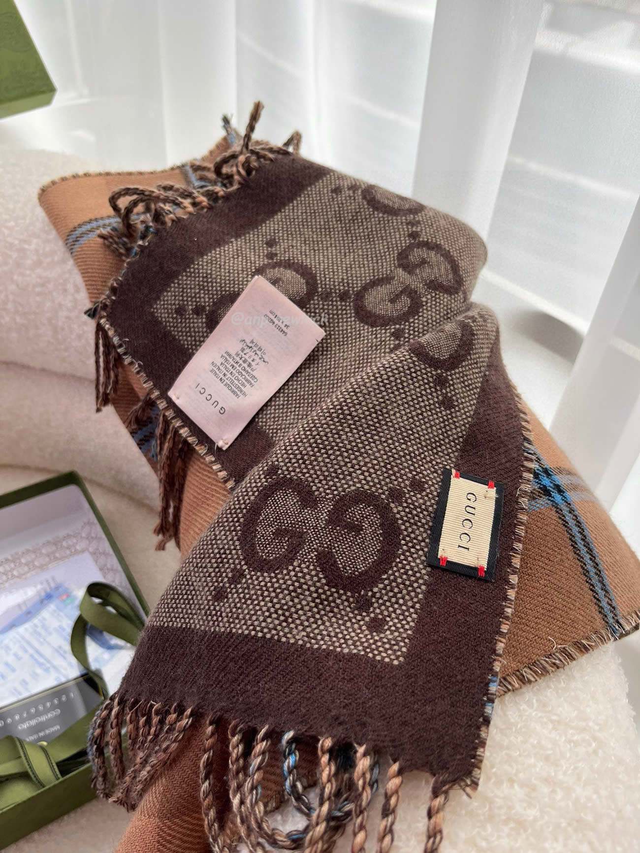 Gucci Gg Reversible Check Scarf 45x170cm (3) - www.newkick.vip Gucci Gg Reversible Check Scarf 45x170cm (3) - www.newkick.vip