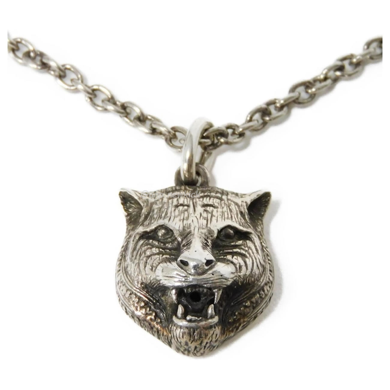 Gucci Silver Necklace With Tiger Pendant Silvery (1) - www.newkick.org