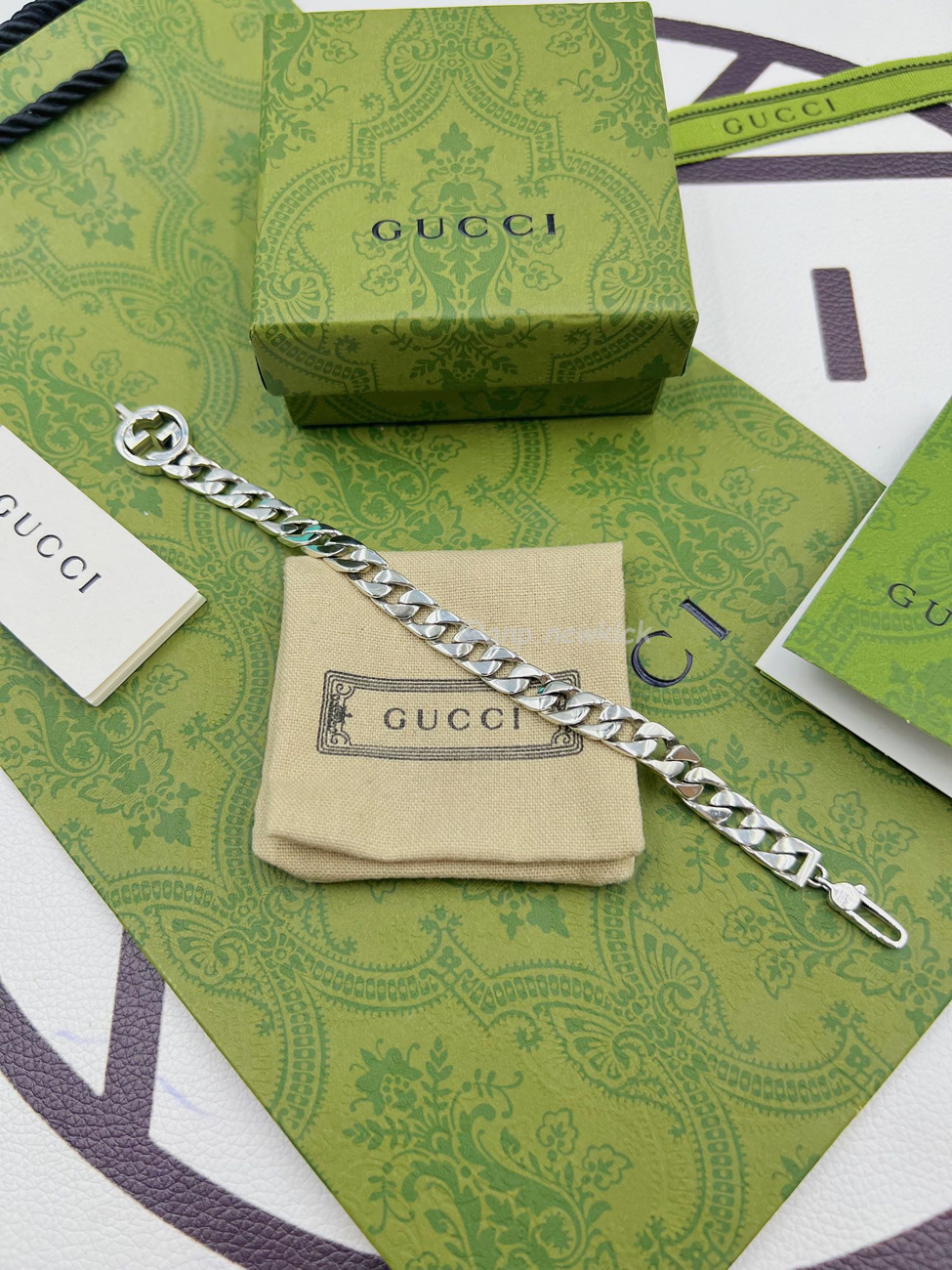 Gucci Interlocking Bracelet In Palladium Metal (4) - www.newkick.org Gucci Interlocking Bracelet In Palladium Metal (4) - www.newkick.org