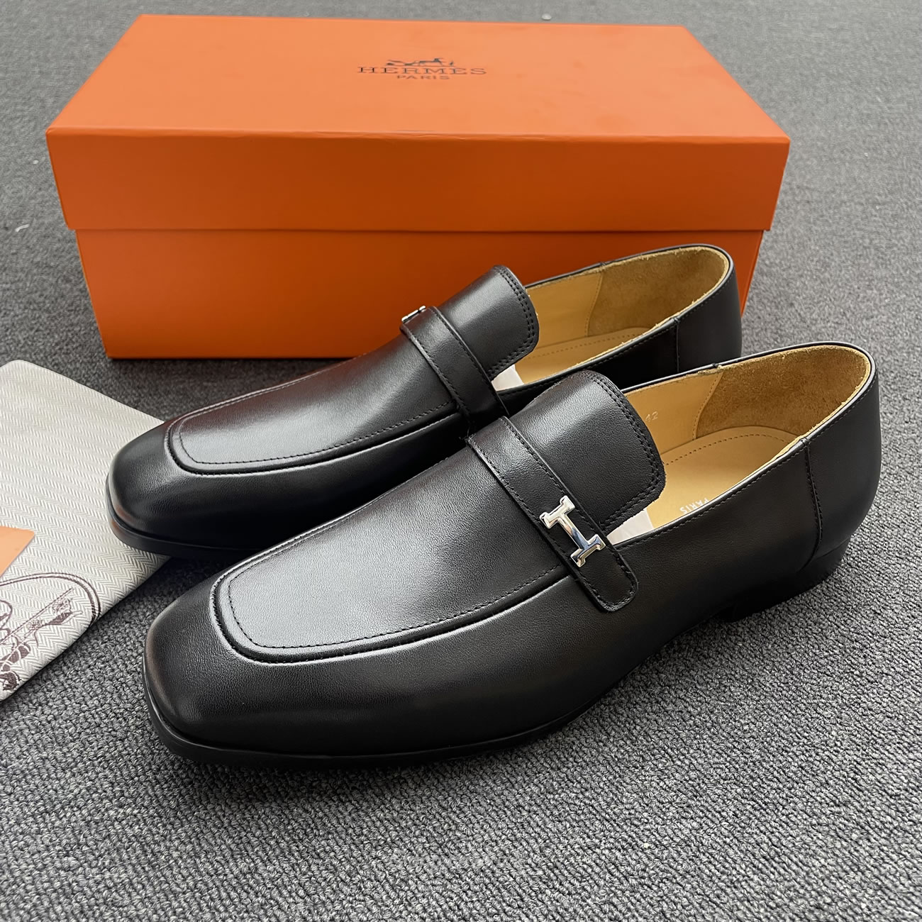 Hermes Goatskin Mens Giovanni Loafer Black (5) - www.newkick.org Hermes Goatskin Mens Giovanni Loafer Black (5) - www.newkick.org