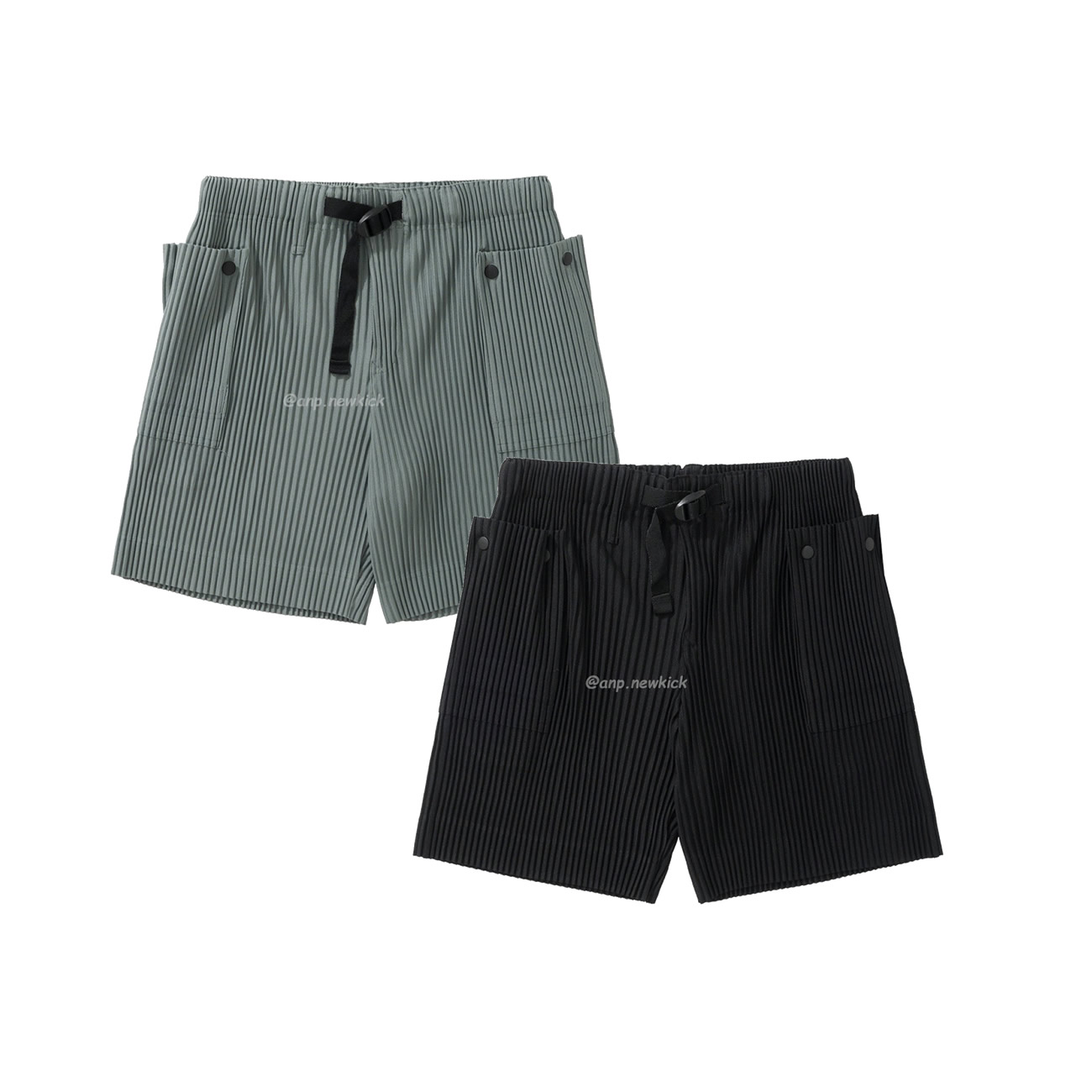 Homme Plissé Issey Miyake Flip Shorts Black Green (1) - www.newkick.org Homme Plissé Issey Miyake Flip Shorts Black Green (1) - www.newkick.org