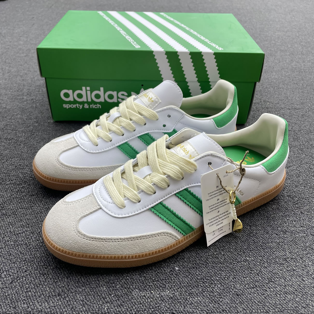 Adidas Samba Og Sporty Rich White Green Hq6075 (4) - www.newkick.org Adidas Samba Og Sporty Rich White Green Hq6075 (4) - www.newkick.org