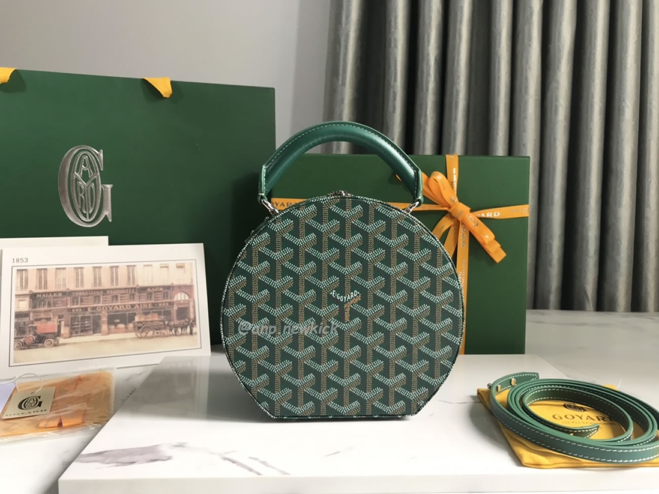 Goyard Alto Hat Box Bag 16.5 Cm X 7 Cm X 18 Cm (8) - www.newkick.vip Goyard Alto Hat Box Bag 16.5 Cm X 7 Cm X 18 Cm (8) - www.newkick.vip