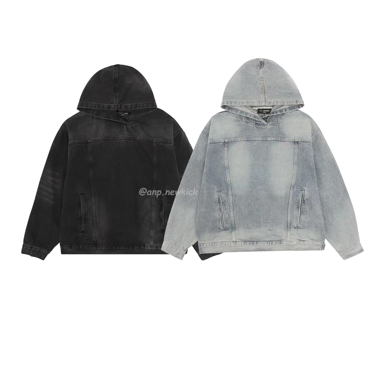 Balenciaga Hooded Denim Hoodie (1) - www.newkick.org Balenciaga Hooded Denim Hoodie (1) - www.newkick.org