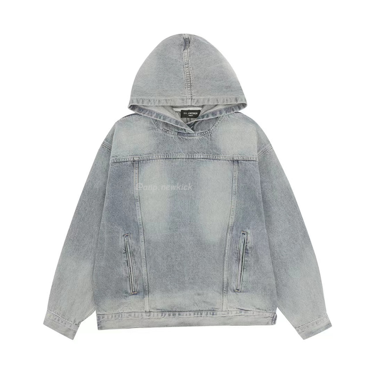 Balenciaga Hooded Denim Hoodie (5) - www.newkick.org Balenciaga Hooded Denim Hoodie (5) - www.newkick.org
