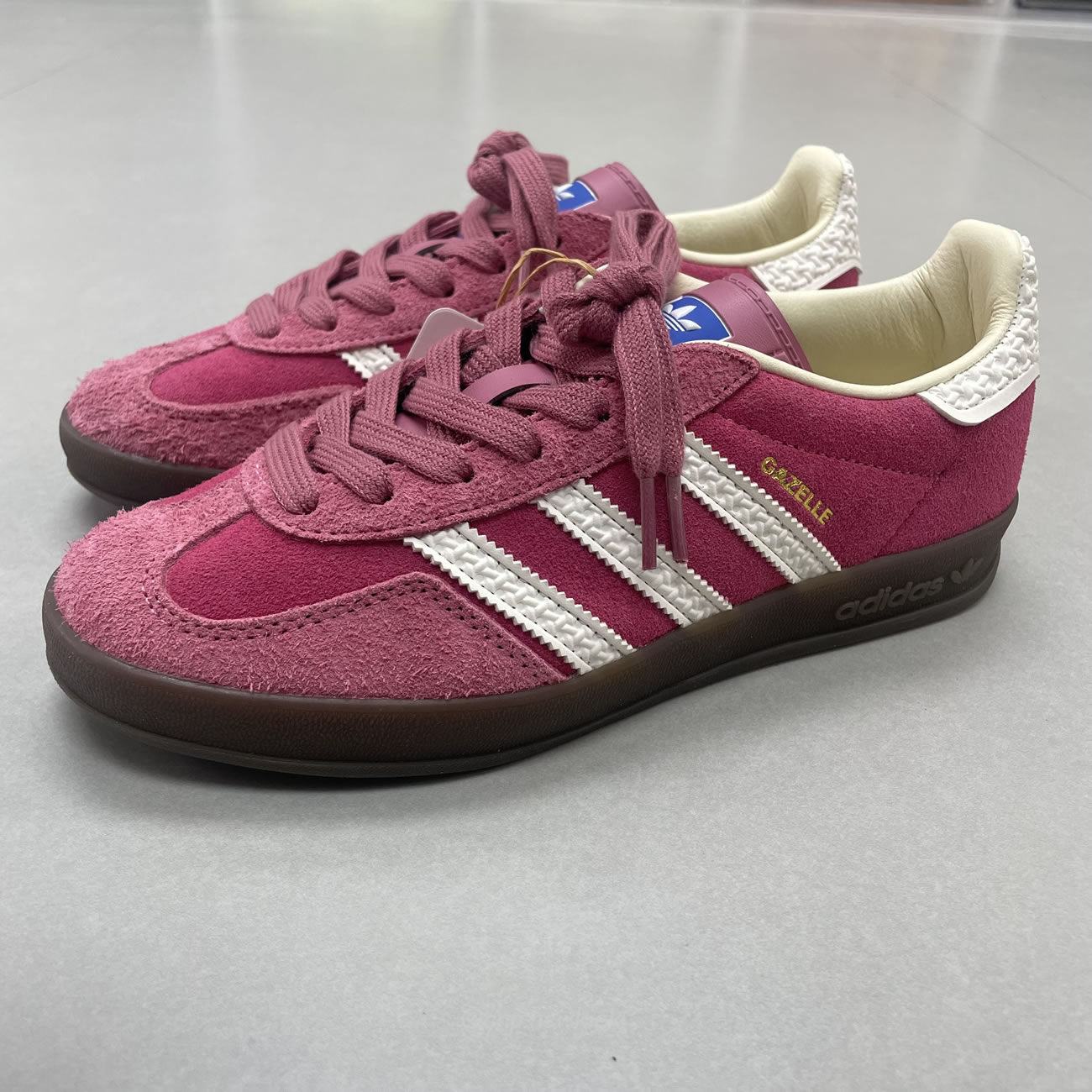 Adidas Gazelle Indoor Pink Cloud White If1809 (6) - www.newkick.vip Adidas Gazelle Indoor Pink Cloud White If1809 (6) - www.newkick.vip