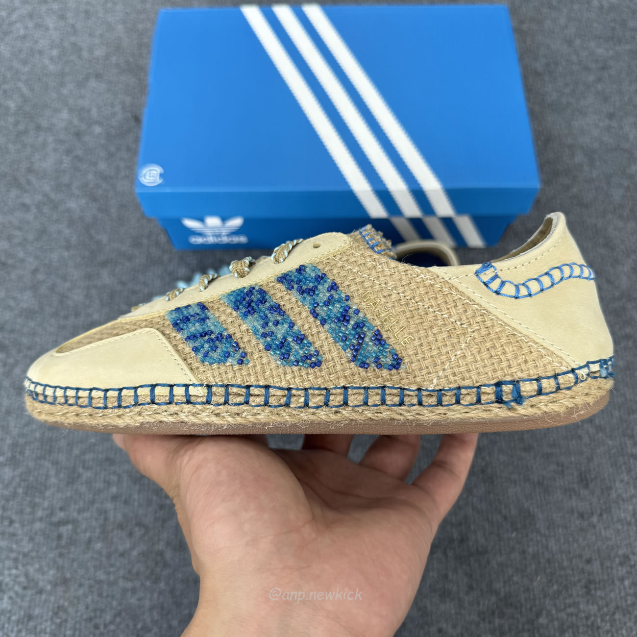 Adidas Gazelle Clot Linen Khaki Ih3641 (6) - www.newkick.vip Adidas Gazelle Clot Linen Khaki Ih3641 (6) - www.newkick.vip