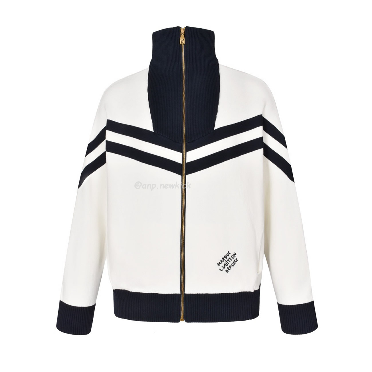 Louis Vuitton Knitted Cotton Sailor Blouson White Navy (1) - www.newkick.org Louis Vuitton Knitted Cotton Sailor Blouson White Navy (1) - www.newkick.org