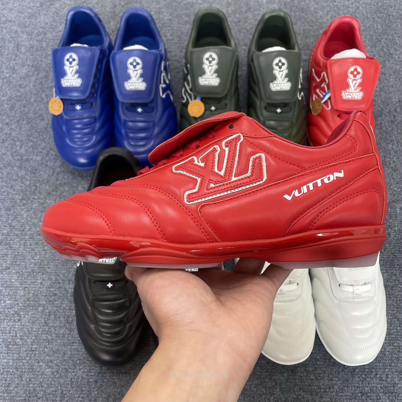 Louis Vuitton Green Red Black Blue White Grey Louis Vuitton Lv Footprint Soccer (14) - www.newkick.org