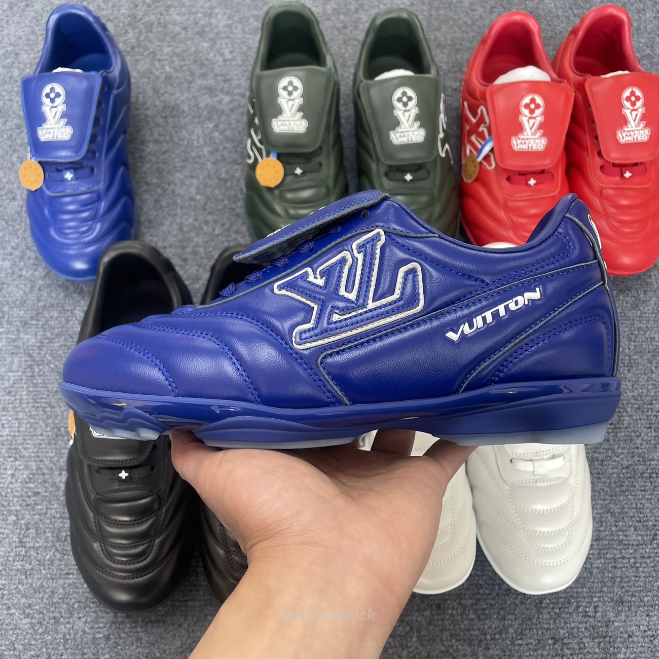 Louis Vuitton Green Red Black Blue White Grey Louis Vuitton Lv Footprint Soccer (7) - www.newkick.org