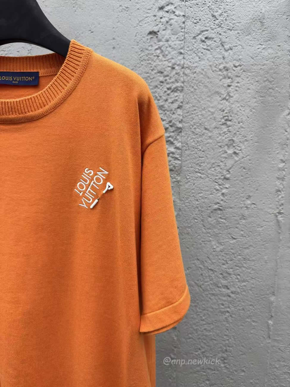 Louis Vuitton Pin Knit Short Sleeve Embroidered Logo Orange T Shirt (2) - www.newkick.org Louis Vuitton Pin Knit Short Sleeve Embroidered Logo Orange T Shirt (2) - www.newkick.org
