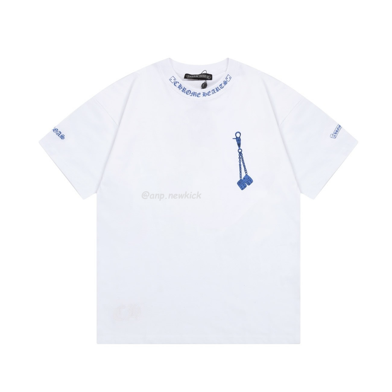 Chrome Hearts White Black Light Blue Dice T Shirt (10) - www.newkick.org Chrome Hearts White Black Light Blue Dice T Shirt (10) - www.newkick.org