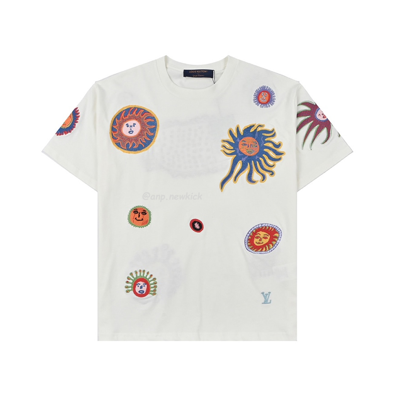 Louis Vuitton Sun Fish Barb Embroidered Couple Short Sleeved T Shirt (1) - www.newkick.org Louis Vuitton Sun Fish Barb Embroidered Couple Short Sleeved T Shirt (1) - www.newkick.org