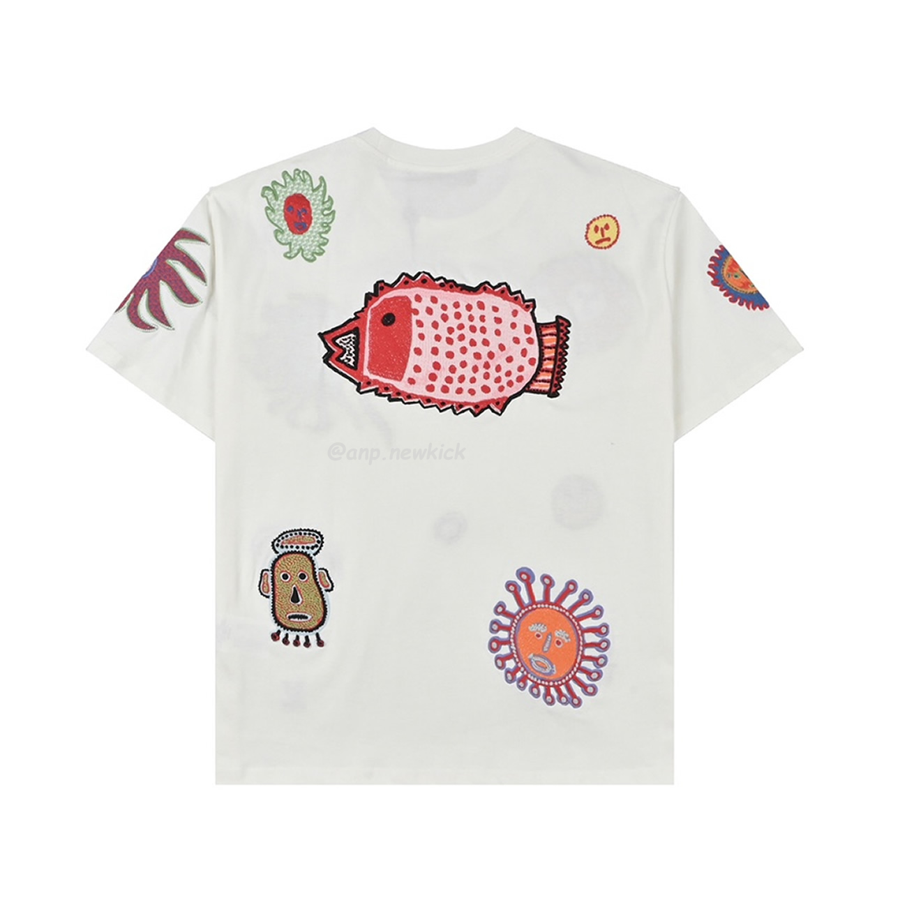 Louis Vuitton Sun Fish Barb Embroidered Couple Short Sleeved T Shirt (3) - www.newkick.org Louis Vuitton Sun Fish Barb Embroidered Couple Short Sleeved T Shirt (3) - www.newkick.org