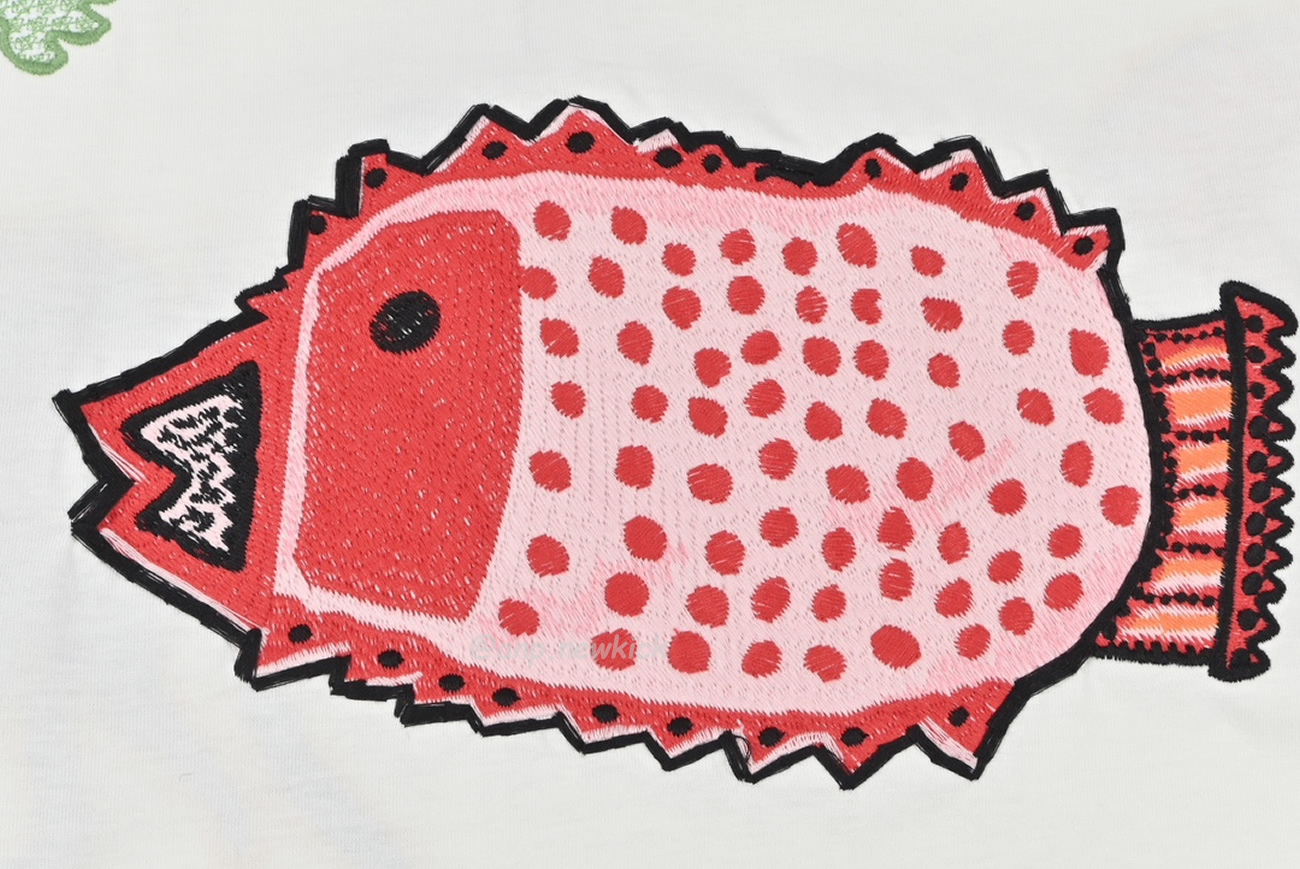 Louis Vuitton Sun Fish Barb Embroidered Couple Short Sleeved T Shirt (4) - www.newkick.org Louis Vuitton Sun Fish Barb Embroidered Couple Short Sleeved T Shirt (4) - www.newkick.org