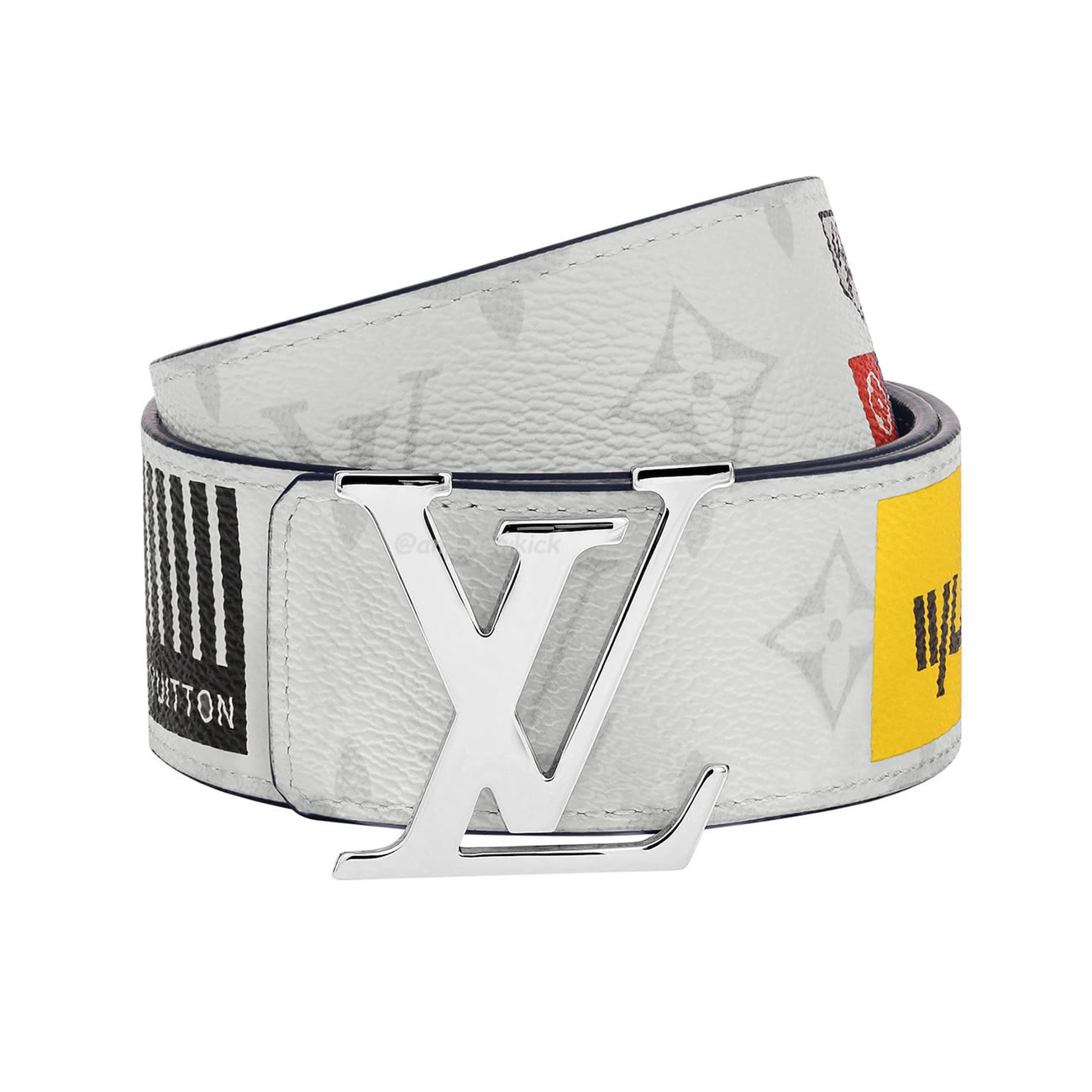 Louis Vuitton Lv Initiales Belt Monogram Logo Story 40mm White M0162s (1) - www.newkick.org