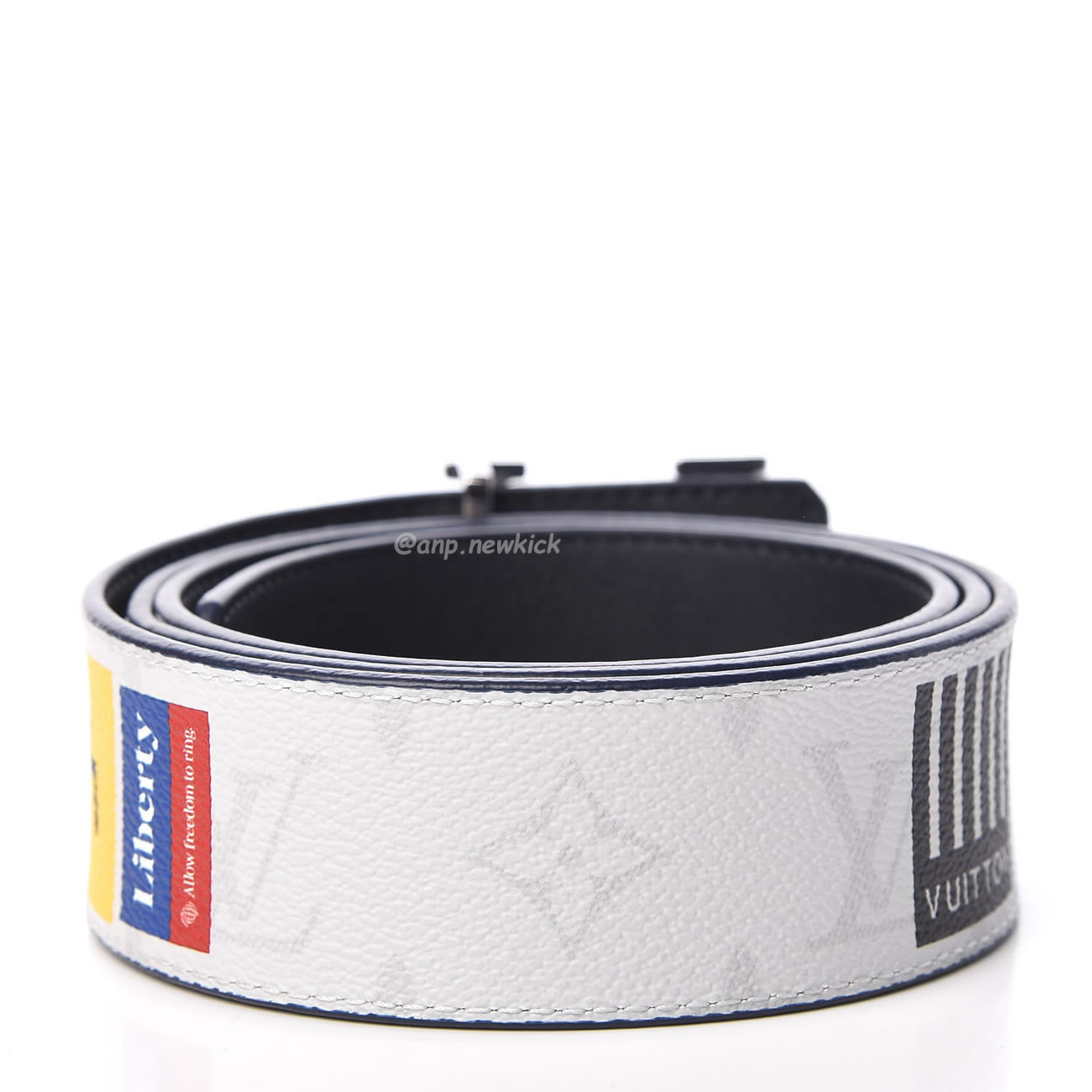 Louis Vuitton Lv Initiales Belt Monogram Logo Story 40mm White M0162s (7) - www.newkick.org