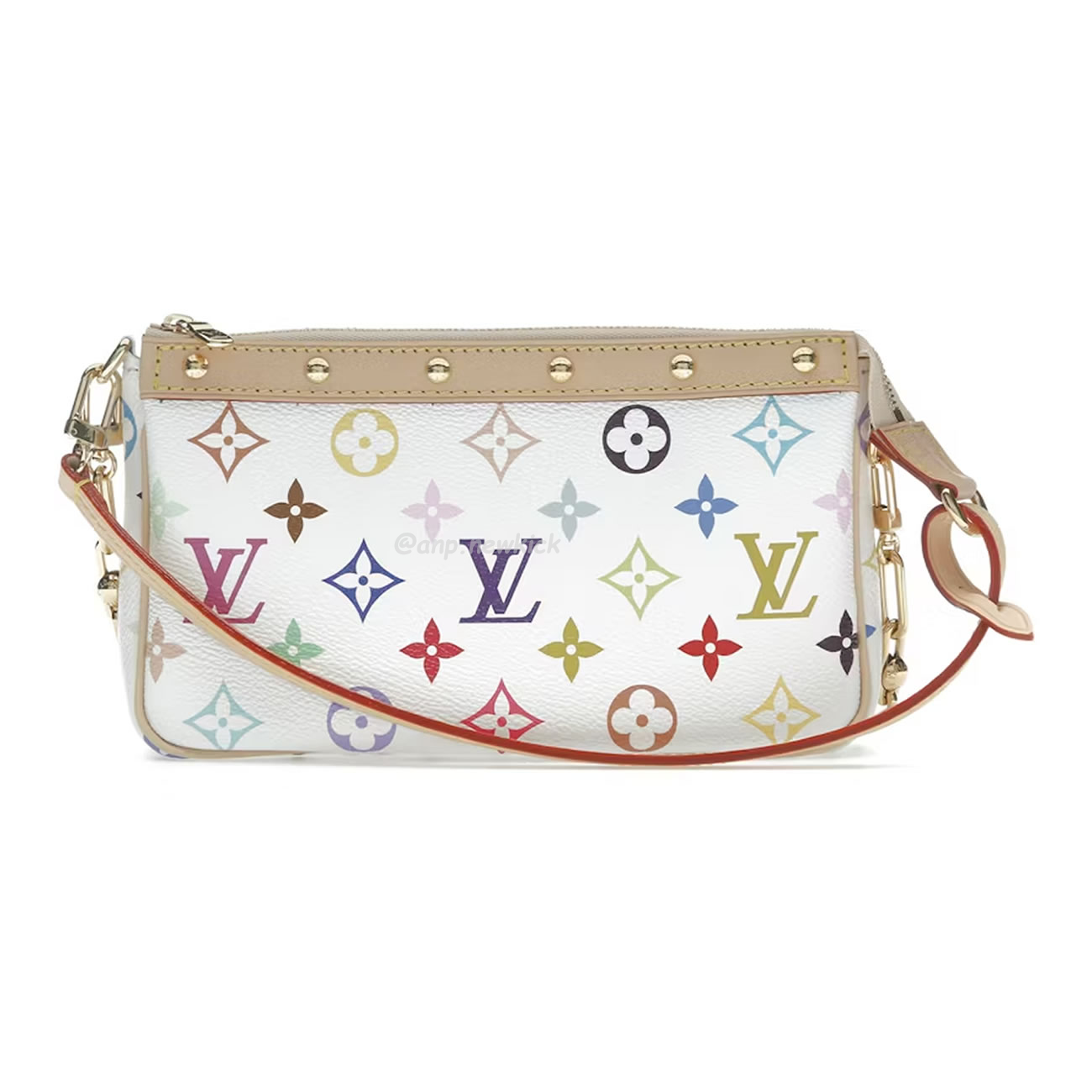 Louis Vuitton X Takashi Murakami Pochette Accessoires White Multicolored M13404 (1) - www.newkick.org Louis Vuitton X Takashi Murakami Pochette Accessoires White Multicolored M13404 (1) - www.newkick.org