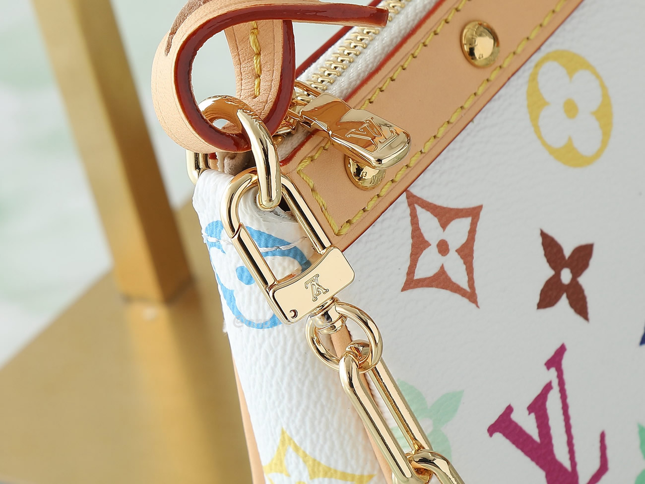 Louis Vuitton X Takashi Murakami Pochette Accessoires White Multicolored M13404 (4) - www.newkick.org Louis Vuitton X Takashi Murakami Pochette Accessoires White Multicolored M13404 (4) - www.newkick.org