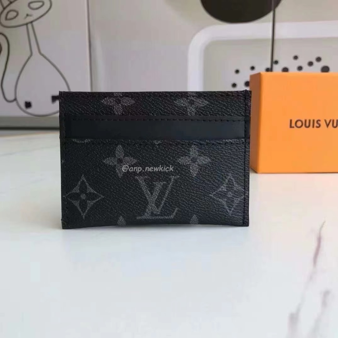 Louis Vuitton Card Holder Porte Cartes Double Monogram Eclipse Blackgrey M62170 (6) - www.newkick.org Louis Vuitton Card Holder Porte Cartes Double Monogram Eclipse Blackgrey M62170 (6) - www.newkick.org