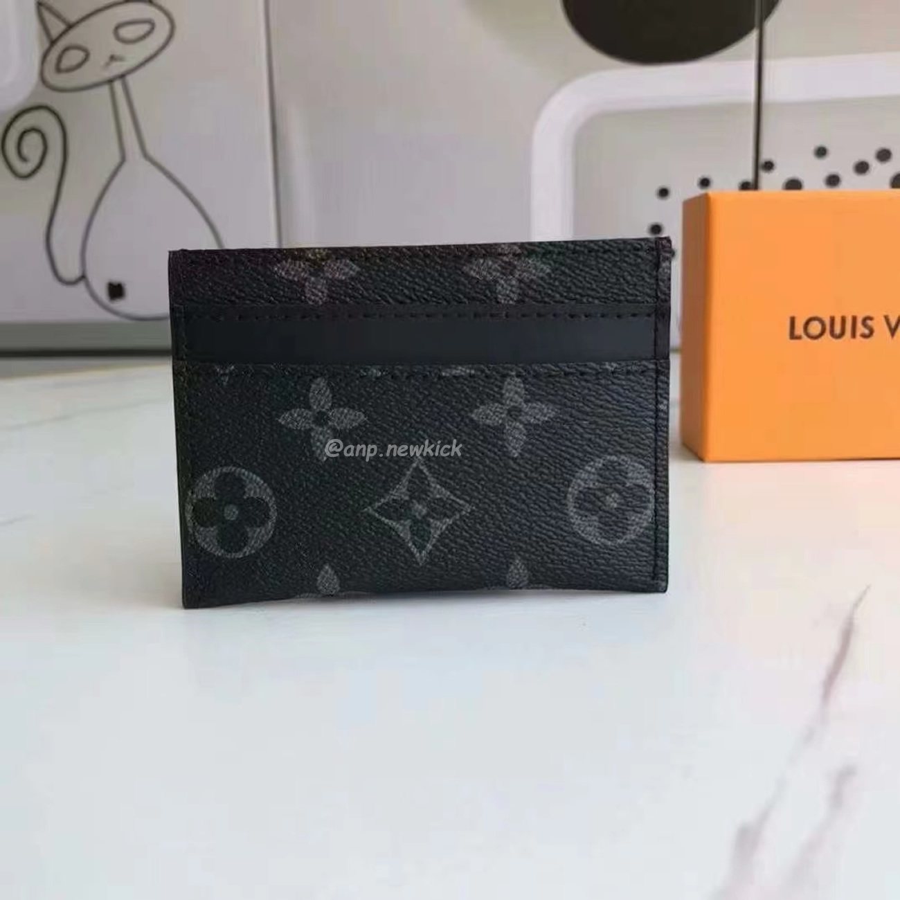 Louis Vuitton Card Holder Porte Cartes Double Monogram Eclipse Blackgrey M62170 (7) - www.newkick.org Louis Vuitton Card Holder Porte Cartes Double Monogram Eclipse Blackgrey M62170 (7) - www.newkick.org