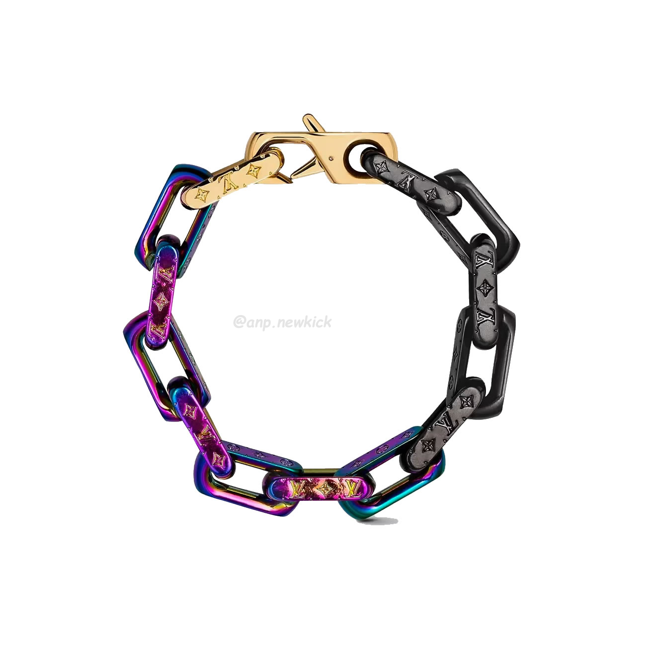 Louis Vuitton Chain Bracelet Engraved Monogram Colors Black Gold Multicolor M68242 (1) - www.newkick.org Louis Vuitton Chain Bracelet Engraved Monogram Colors Black Gold Multicolor M68242 (1) - www.newkick.org