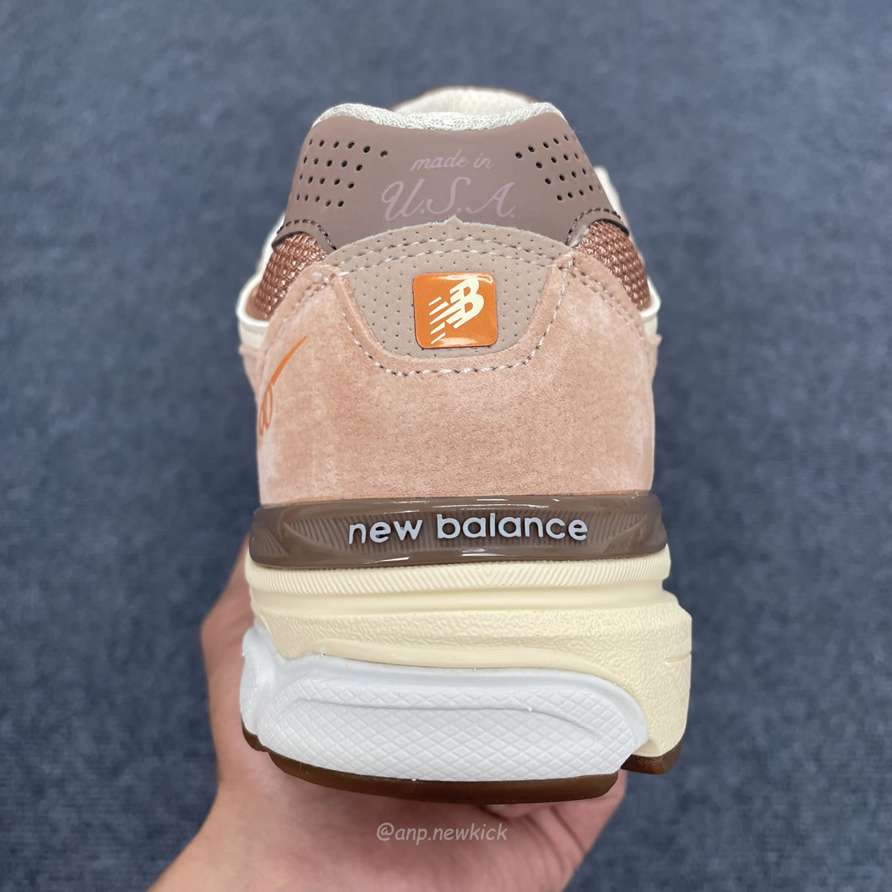 New Balance 990v3 Miusa Size Exclusive Orange Cream M990sz3 (3) - www.newkick.org