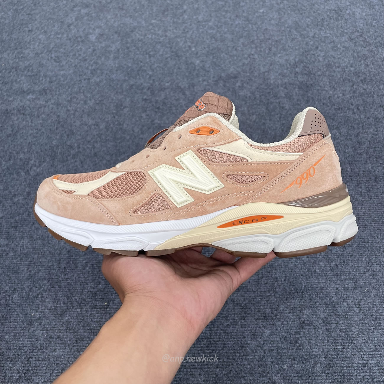 New Balance 990v3 Miusa Size Exclusive Orange Cream M990sz3 (4) - www.newkick.org