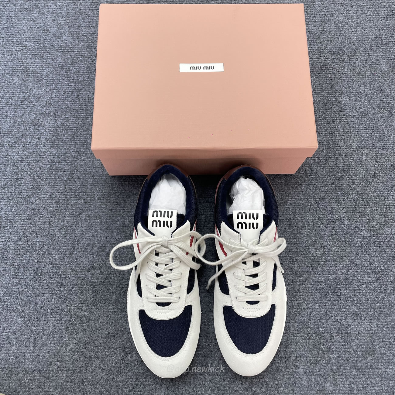 Miu Miu Baltic Blue Amaranth Suede Sneakers (5) - www.newkick.org Miu Miu Baltic Blue Amaranth Suede Sneakers (5) - www.newkick.org
