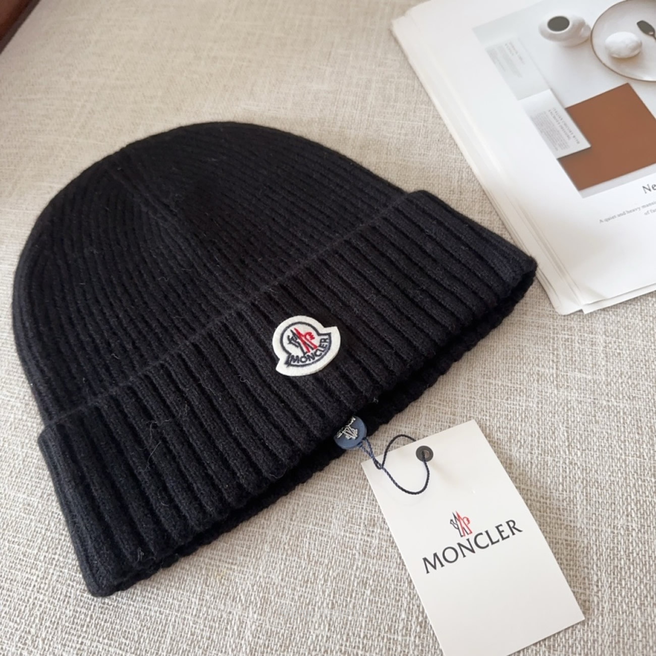 Moncler Logo Patch Beanie Black (2) - www.newkick.org Moncler Logo Patch Beanie Black (2) - www.newkick.org