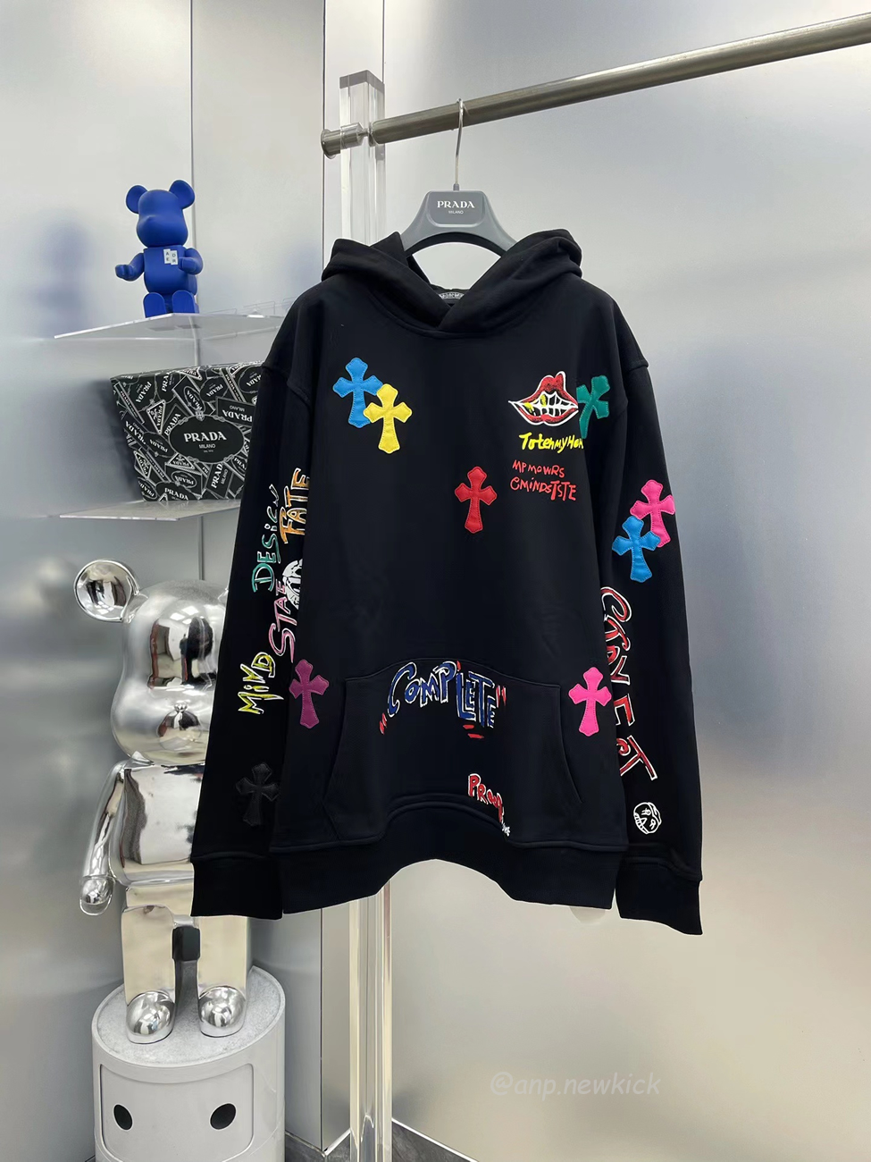 Chrome Hearts Multi Color Cross Hoodie Black White Gray (11) - www.newkick.vip Chrome Hearts Multi Color Cross Hoodie Black White Gray (11) - www.newkick.vip