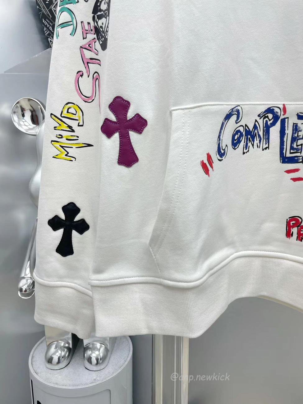 Chrome Hearts Multi Color Cross Hoodie Black White Gray (3) - www.newkick.vip Chrome Hearts Multi Color Cross Hoodie Black White Gray (3) - www.newkick.vip