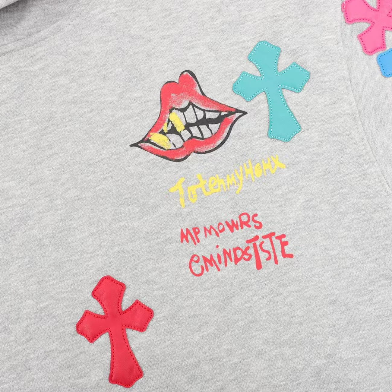 Chrome Hearts Multi Color Cross Hoodie Black White Gray (5) - www.newkick.vip Chrome Hearts Multi Color Cross Hoodie Black White Gray (5) - www.newkick.vip