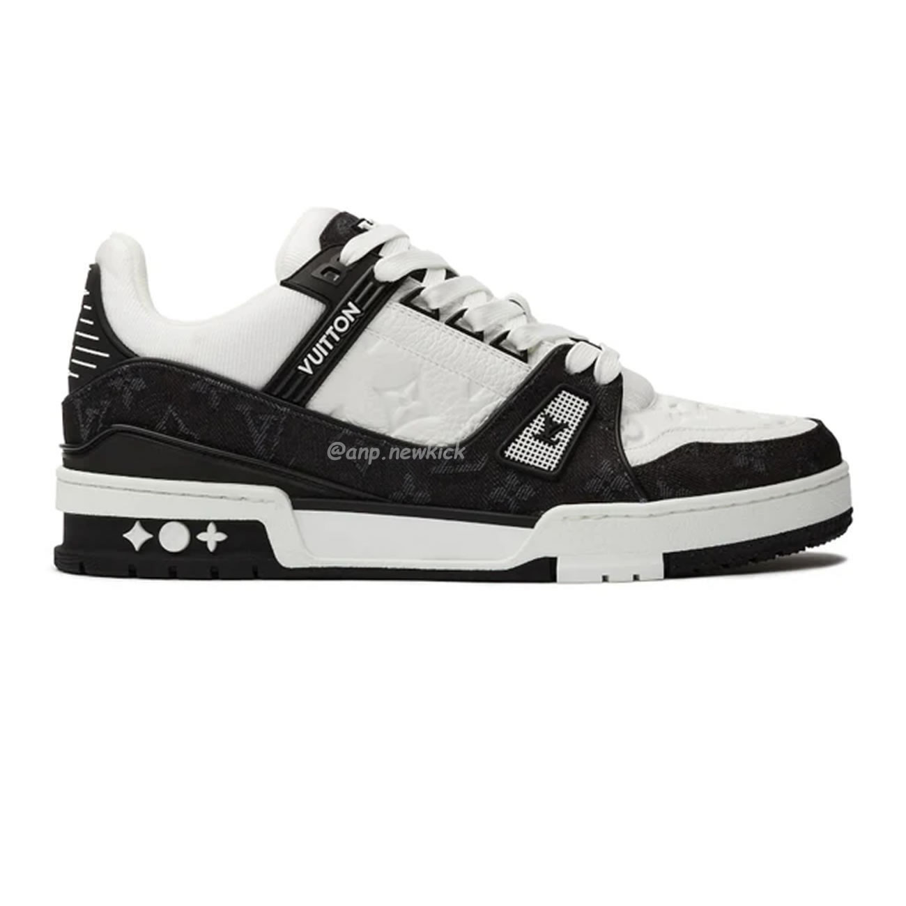 Monogram Denim White Black - www.newkick.org Monogram Denim White Black - www.newkick.org