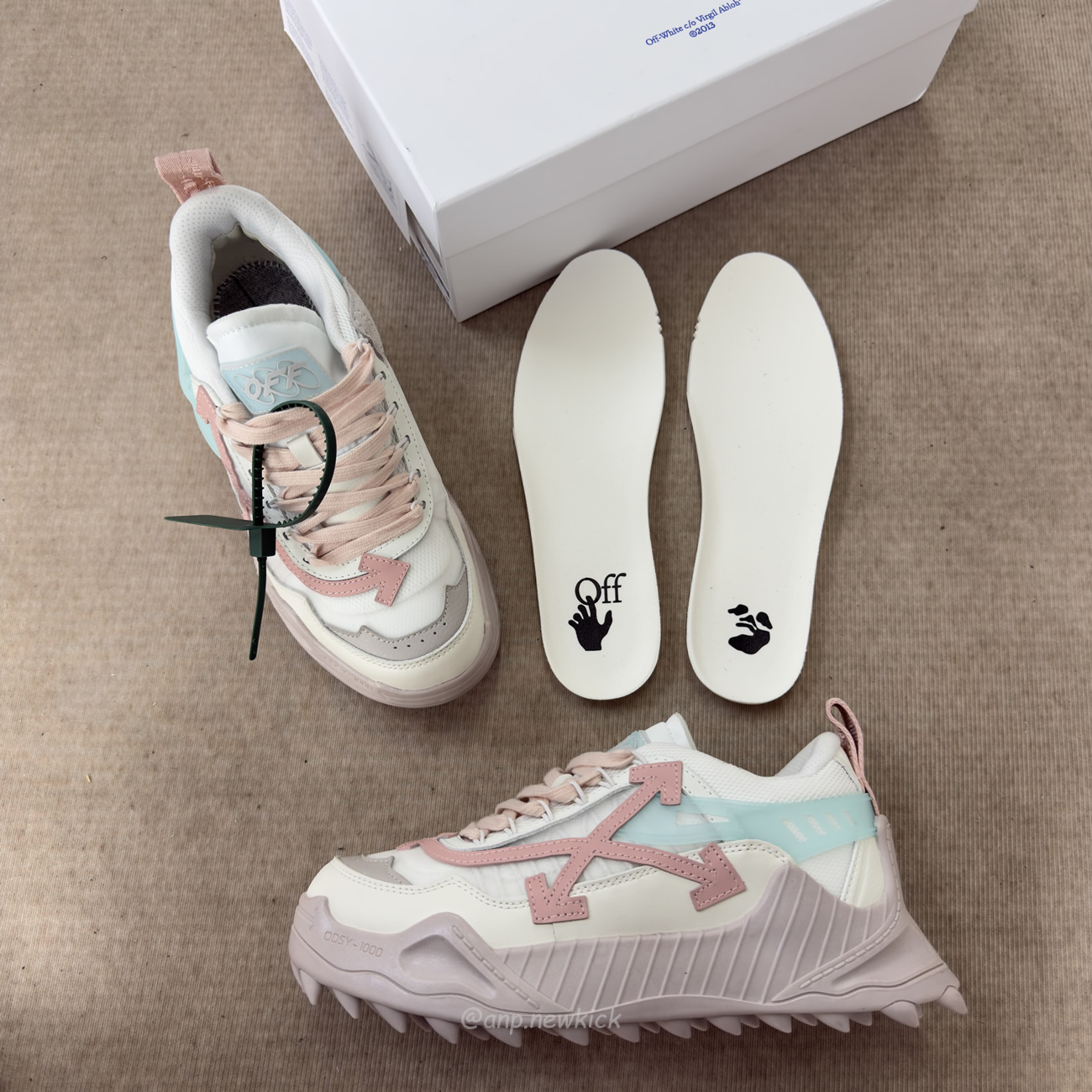 Off White Odsy 1000 Grey Powder Pink Womens Owia180s23fab0010534 (9) - www.newkick.org