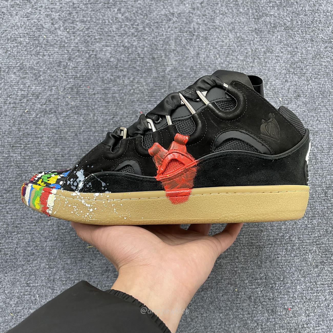 Lanvin Leather Curb Gallery Dept. Black Multi Womens Fw Skdk02 Drgd P2210s1 (5) - www.newkick.vip Lanvin Leather Curb Gallery Dept. Black Multi Womens Fw Skdk02 Drgd P2210s1 (5) - www.newkick.vip