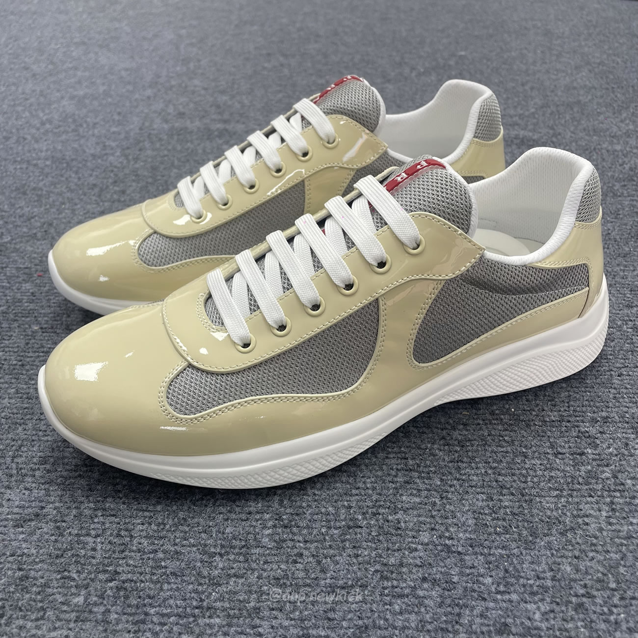 Prada Americas Cup Low Top Beige Sneakers (3) - www.newkick.org Prada Americas Cup Low Top Beige Sneakers (3) - www.newkick.org